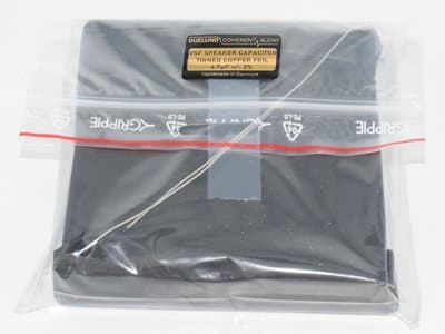 4.7uf Duelund Black Series Tinned Copper Foil (Cu/Sn) VSF Speaker Capacitor