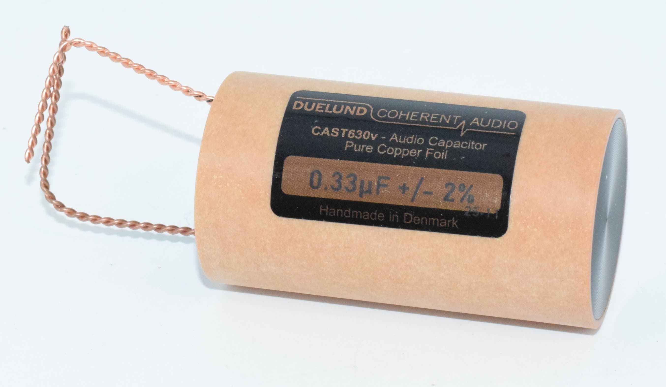 0.33uF Duelund CAST Pure Copper Foil Audio Capacitor