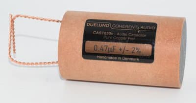 0.47uF Duelund CAST Pure Copper Foil Audio Capacitor
