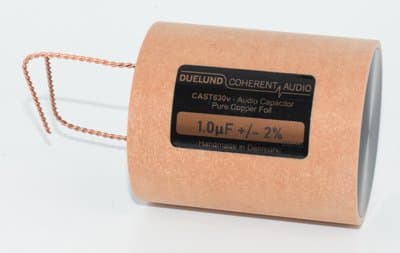 1uF Duelund CAST Pure Copper Foil Audio Capacitor