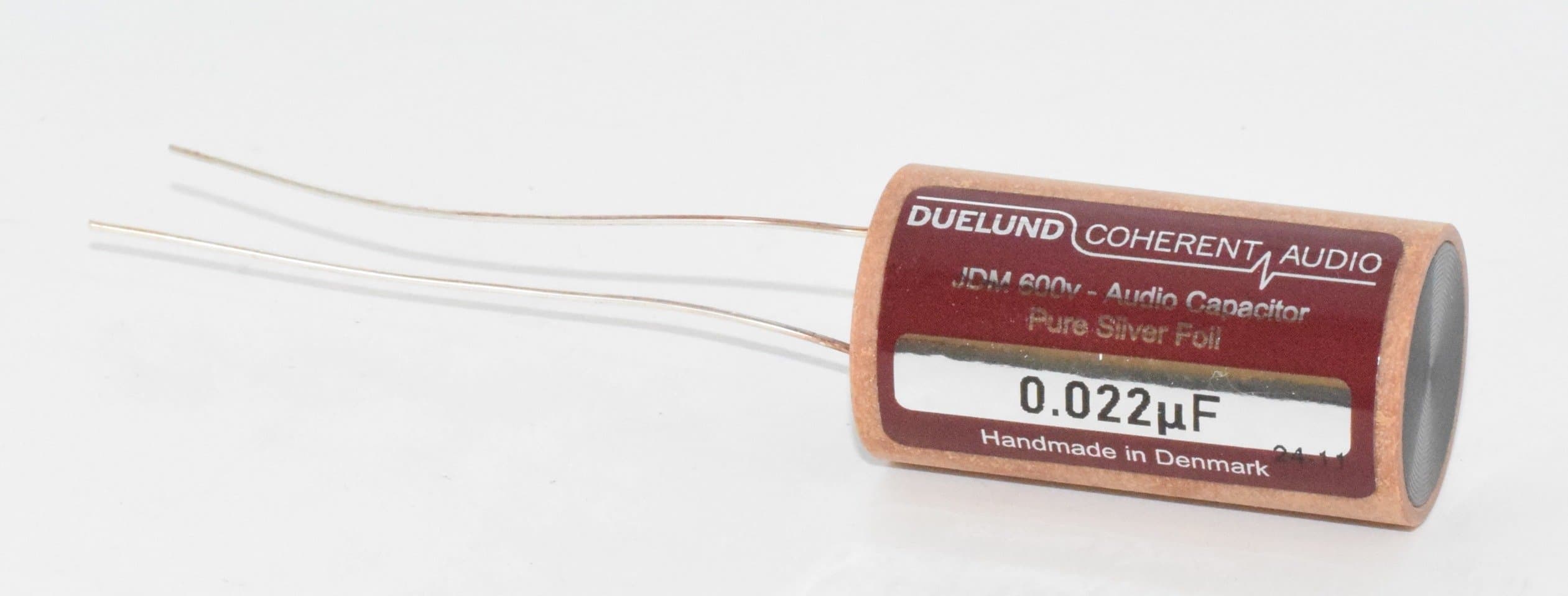 0.022uF Duelund JDM 600V Pure Silver Foil Audio Capacitor