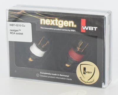 WBT nextgen RCA Socket WBT-0210 Copper (Cu) Stereo Pair