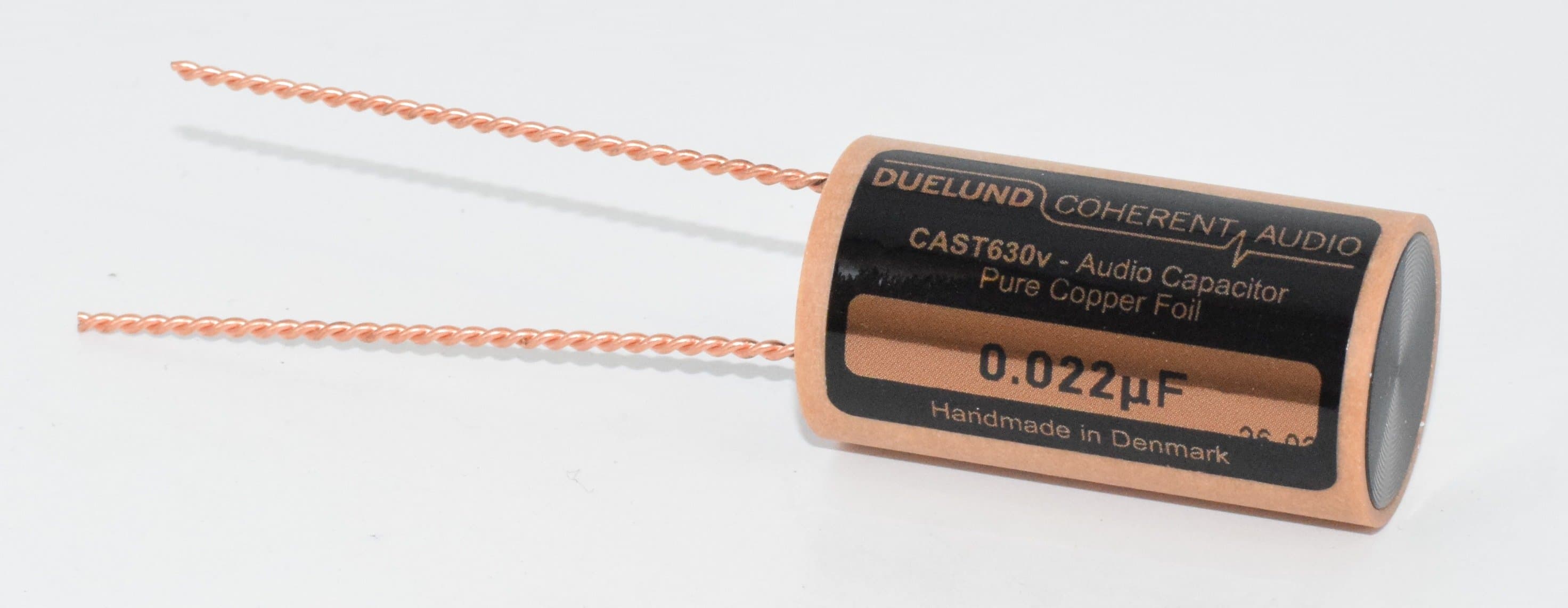 0.022uF Duelund CAST Pure Copper Foil Audio Capacitor